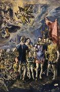 El Greco The Martyrdom of St Maurice oil on canvas